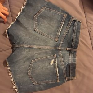 Abercrombie high rise mom shorts